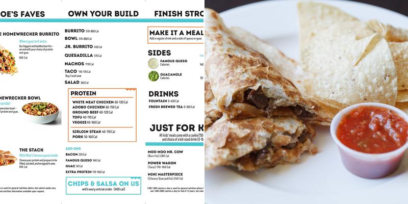 Moe's Southwest Grill Menu