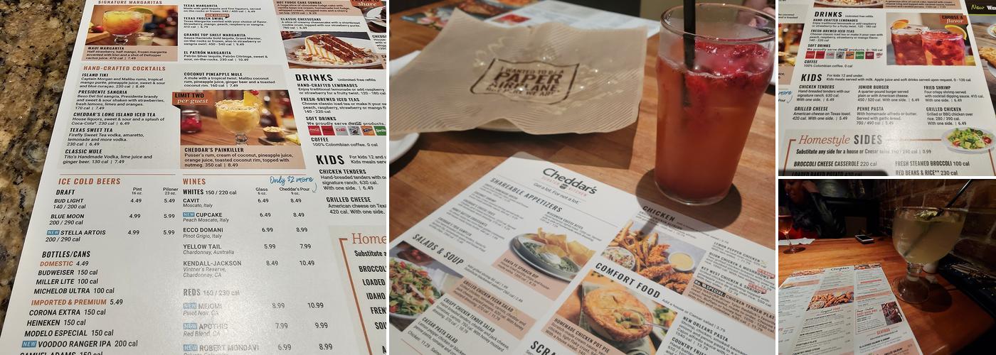 Cheddar's Scratch Kitchen Menu