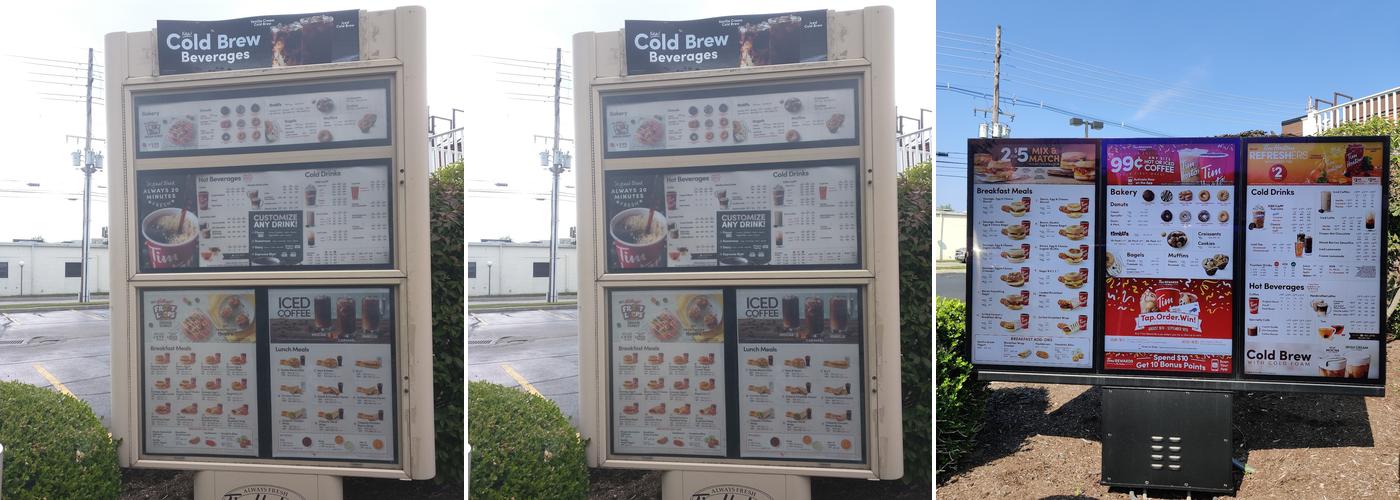 Tim Hortons Menu