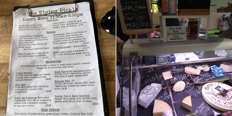 The Flying Pickle Menu