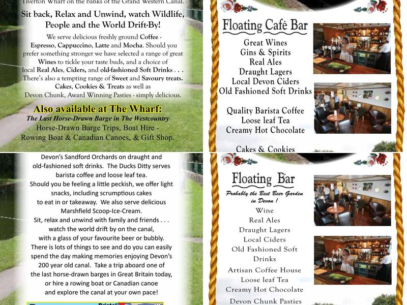 Ducks Ditty - Bar Menu