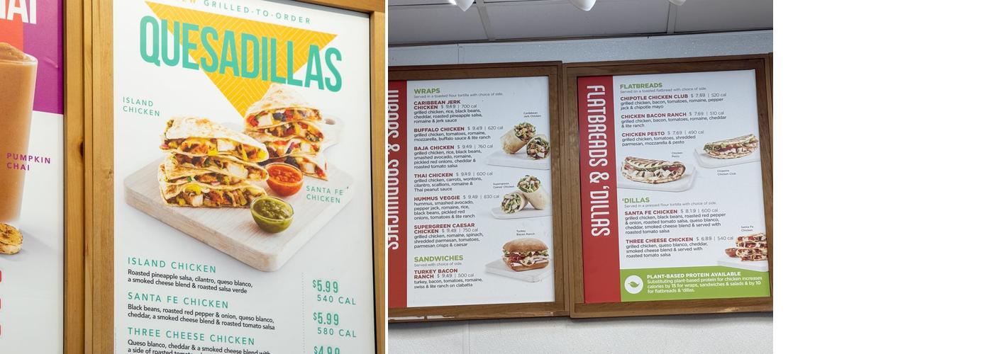 Tropical Smoothie Cafe Menu