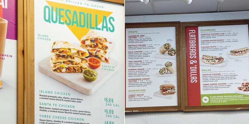 Tropical Smoothie Cafe Menu