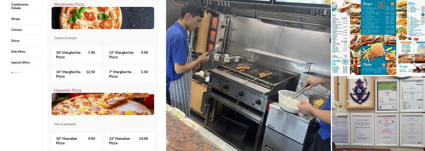 Ali's Kebab & Pizza House Menu