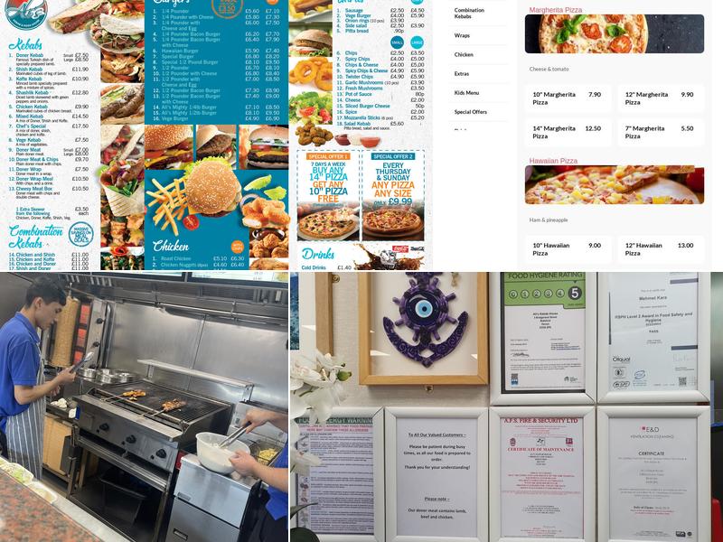 Ali's Kebab & Pizza House Menu