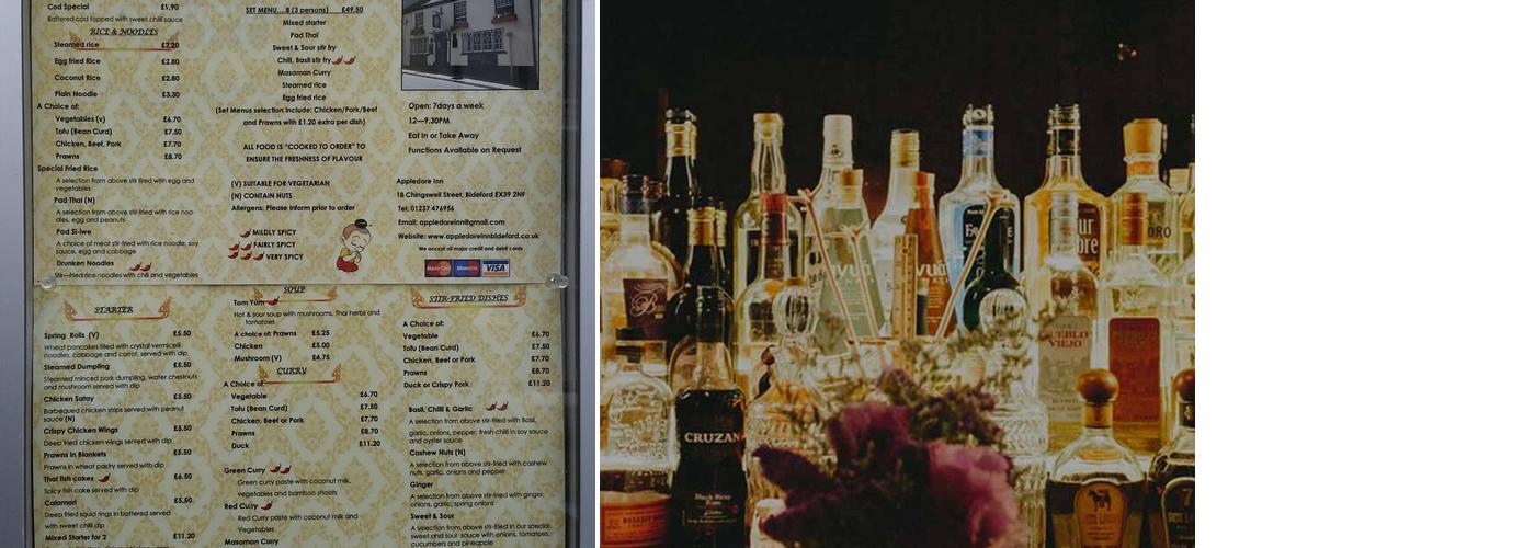 The Appledore Inn Menu