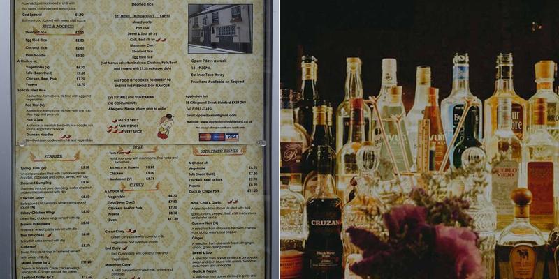 The Appledore Inn Menu