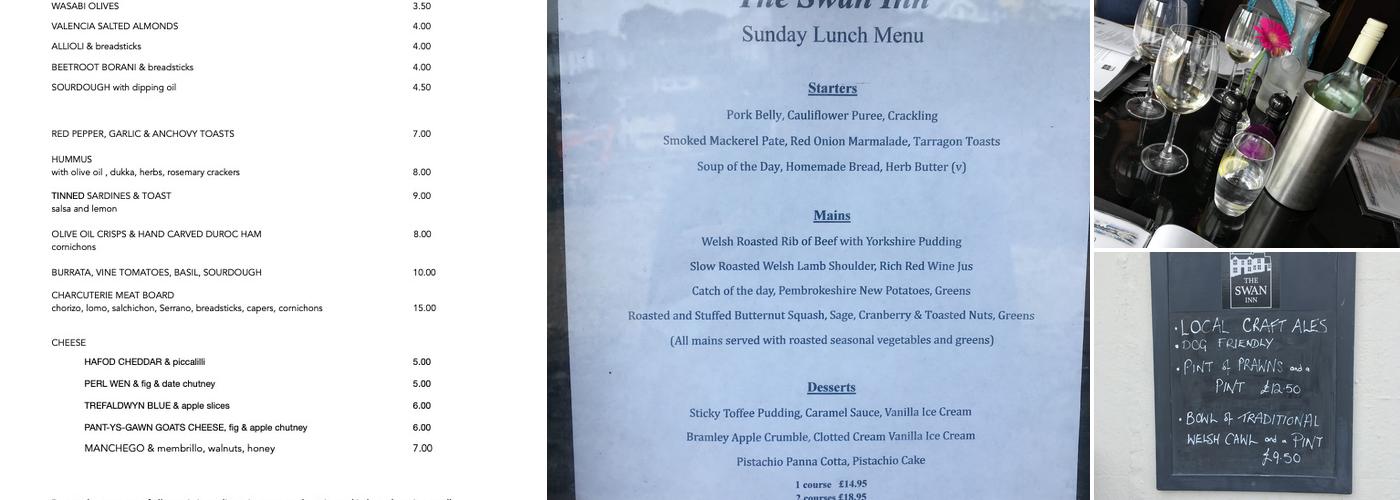 The Swan Inn Menu