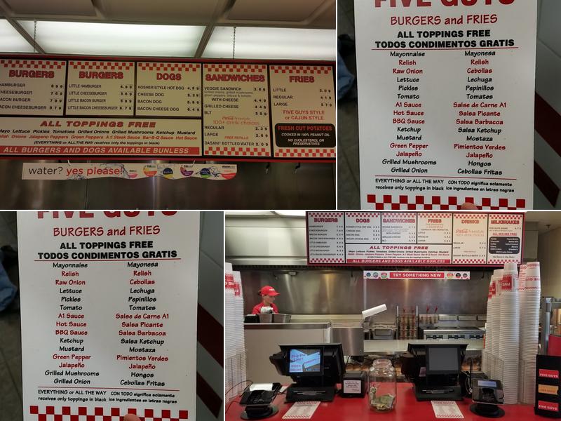 Five Guys Menu