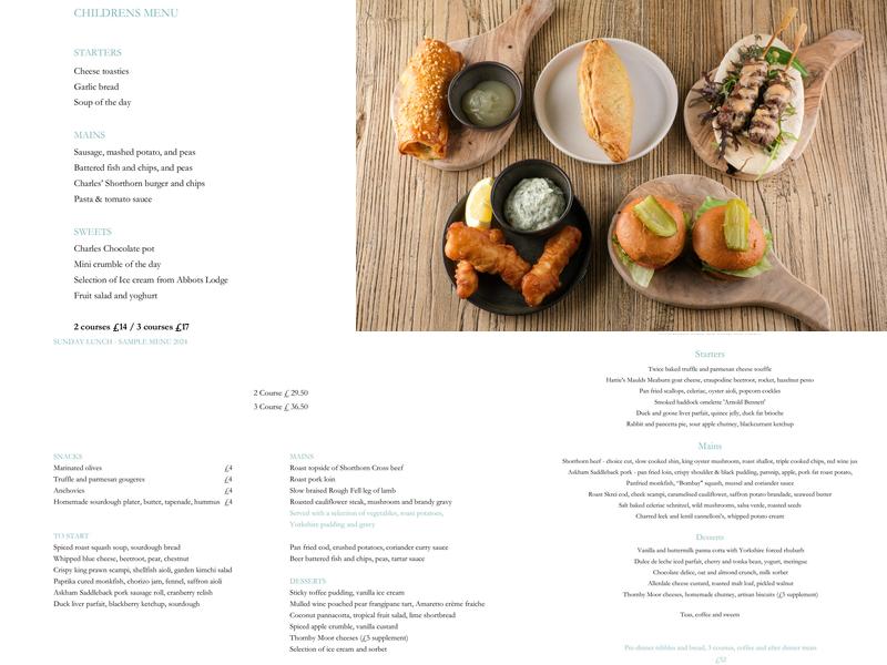 George and Dragon Clifton Menu