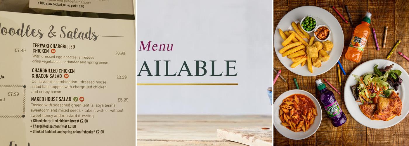 The Rayleigh Lodge Menu