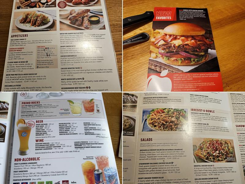 Applebee's Grill + Bar Menu