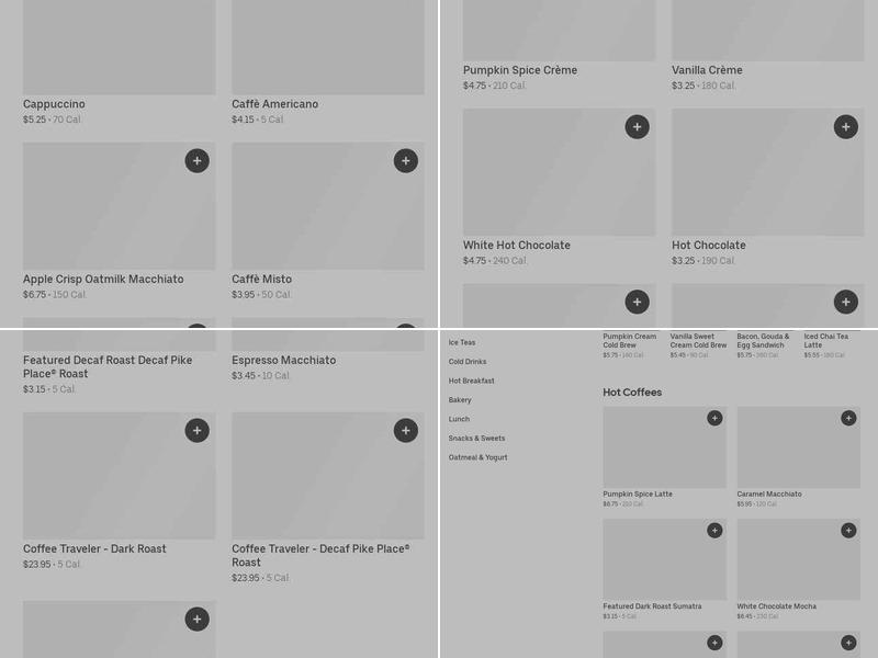Starbucks Menu