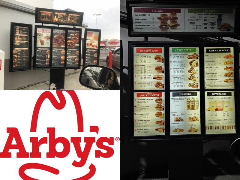 Arby's Menu