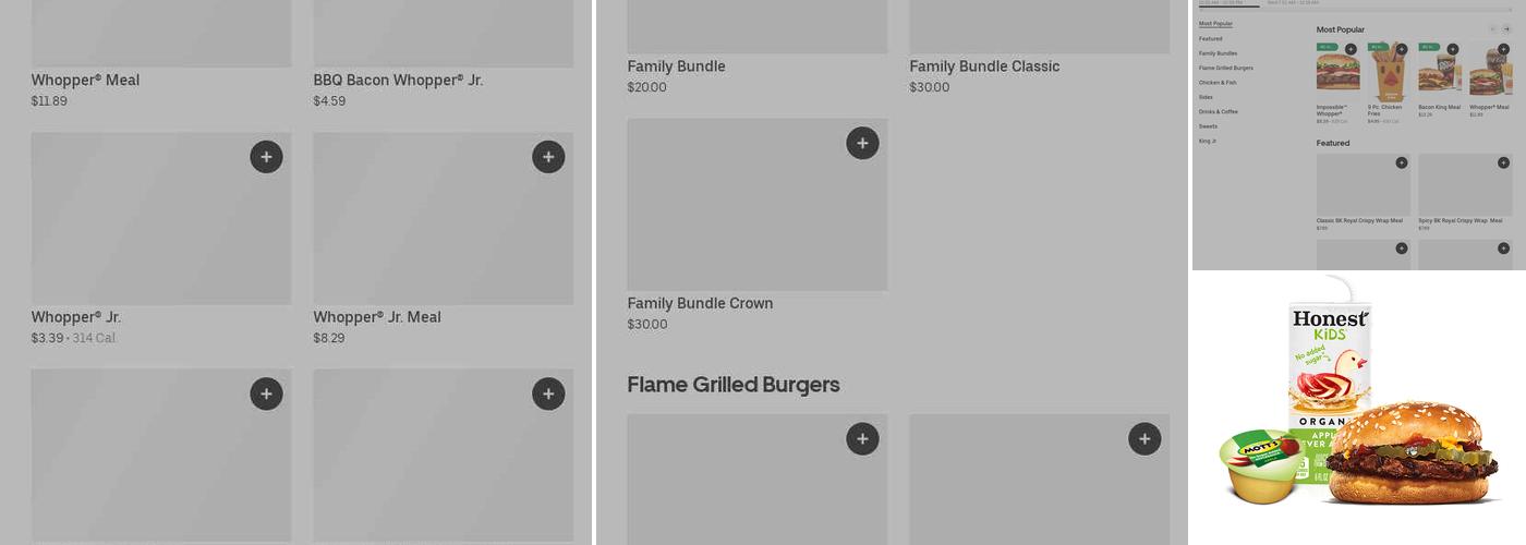 Burger King Menu