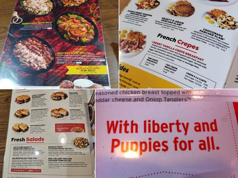 Denny's Restaurant Menu