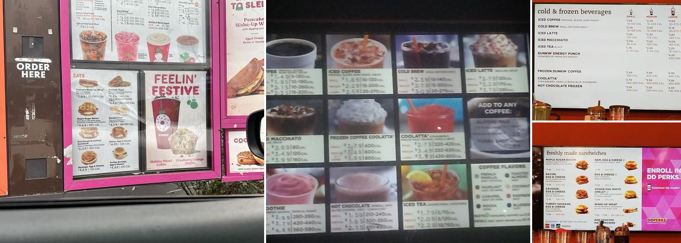 Dunkin' Menu