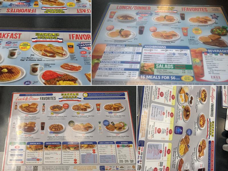 Waffle House Menu