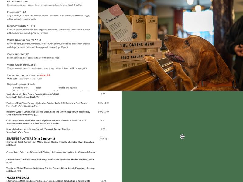 The Dolphin Inn ltd Menu