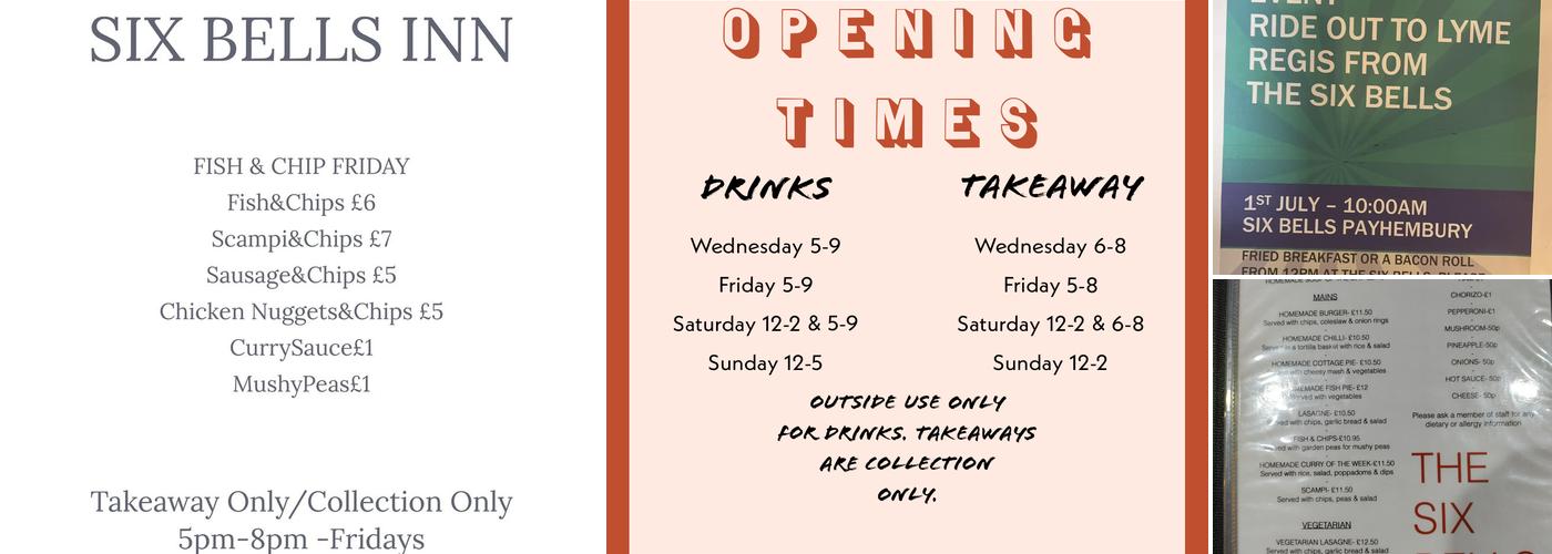 The Six Bells Inn Menu