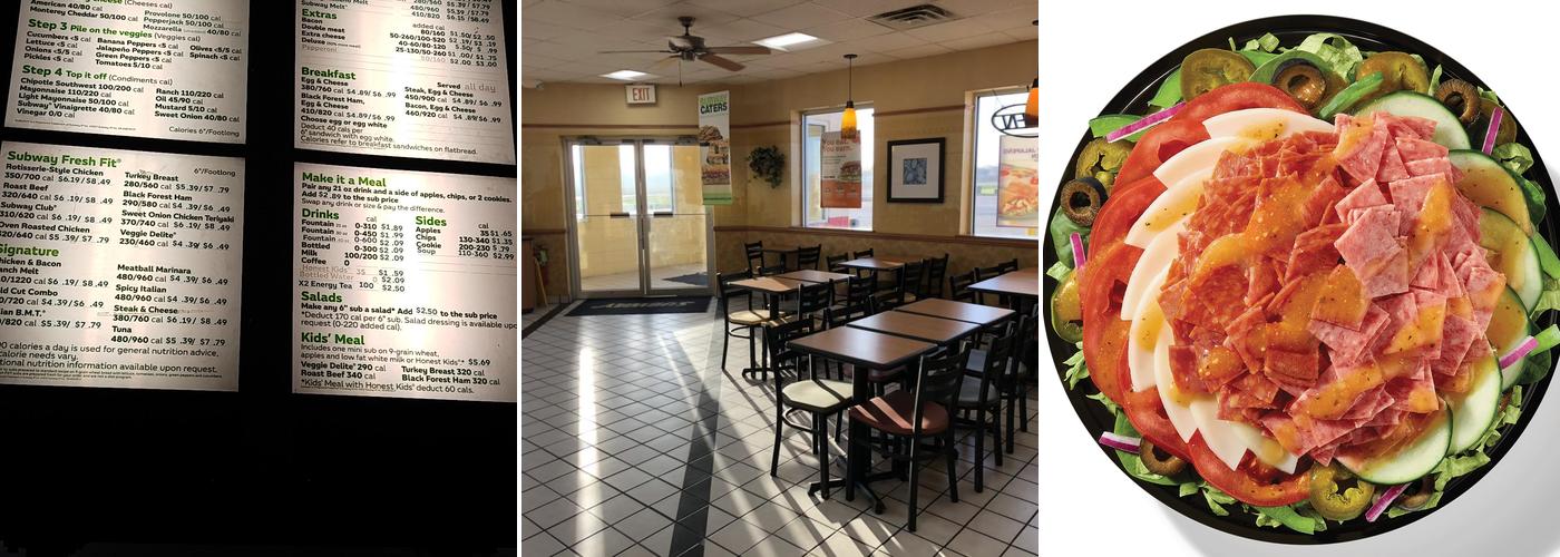 Subway Menu