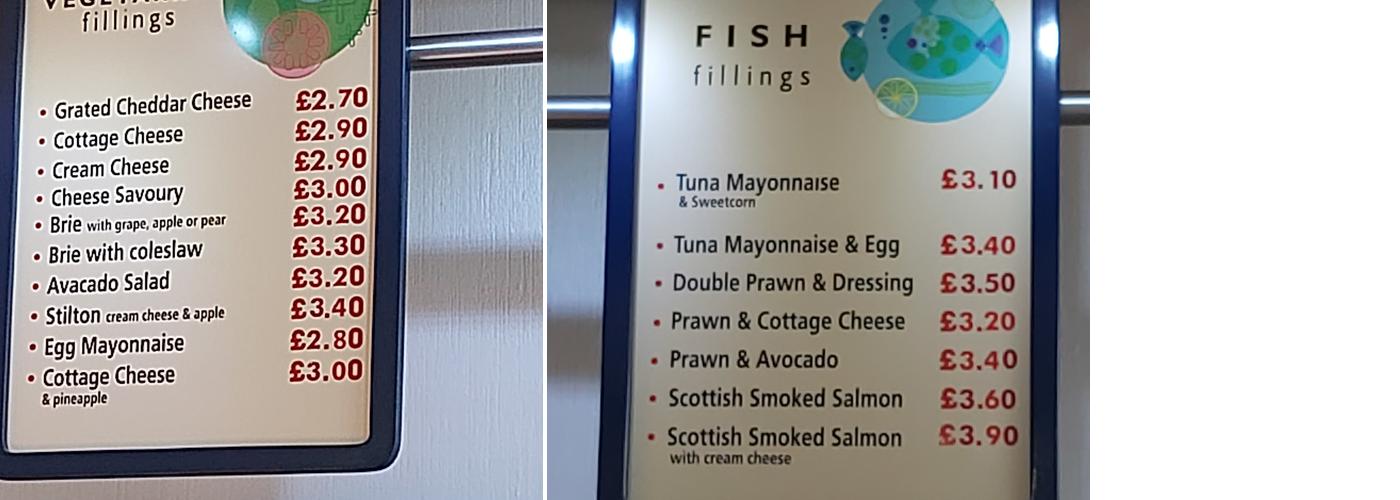 Food Kendal Ltd Menu