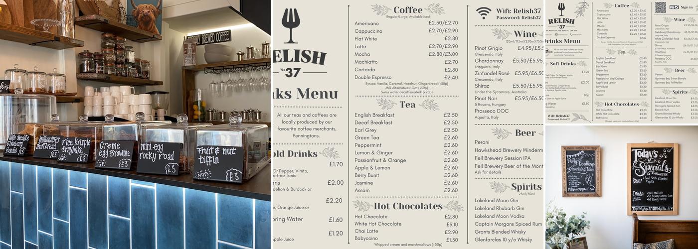 Relish No.37 Menu