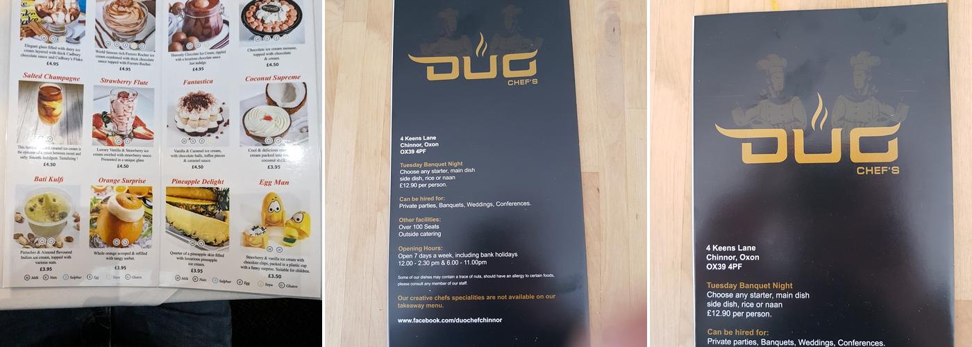 Duo Chef's Menu