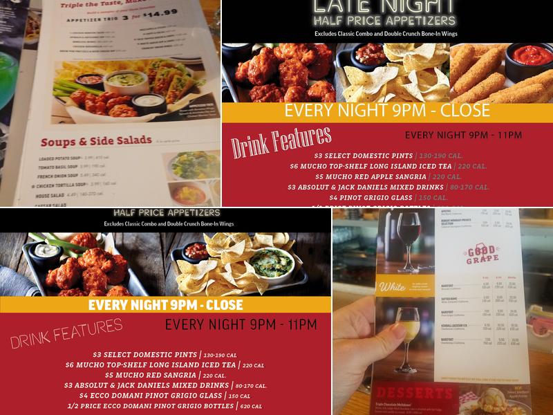 Applebee's Grill + Bar Menu