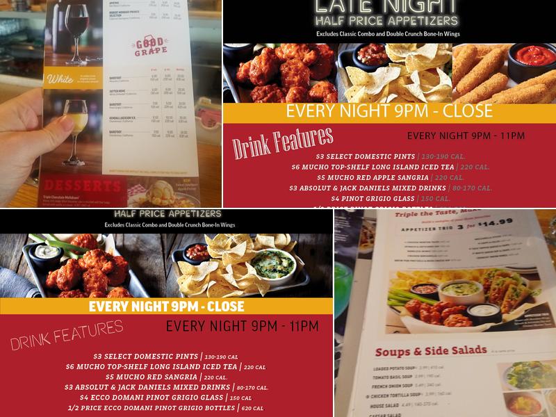 Applebee's Grill + Bar Menu