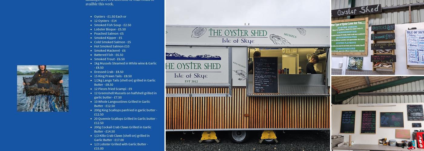 The Oyster Shed Menu