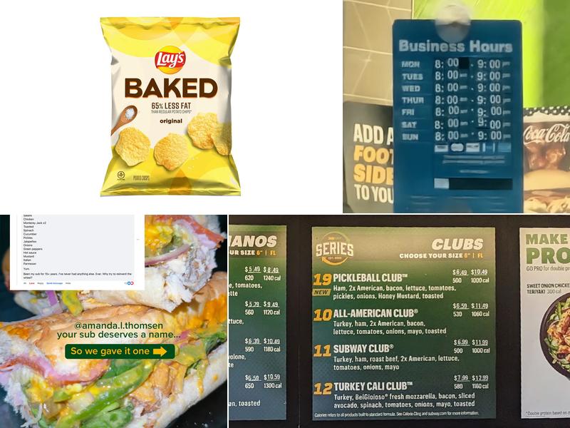 Subway Menu