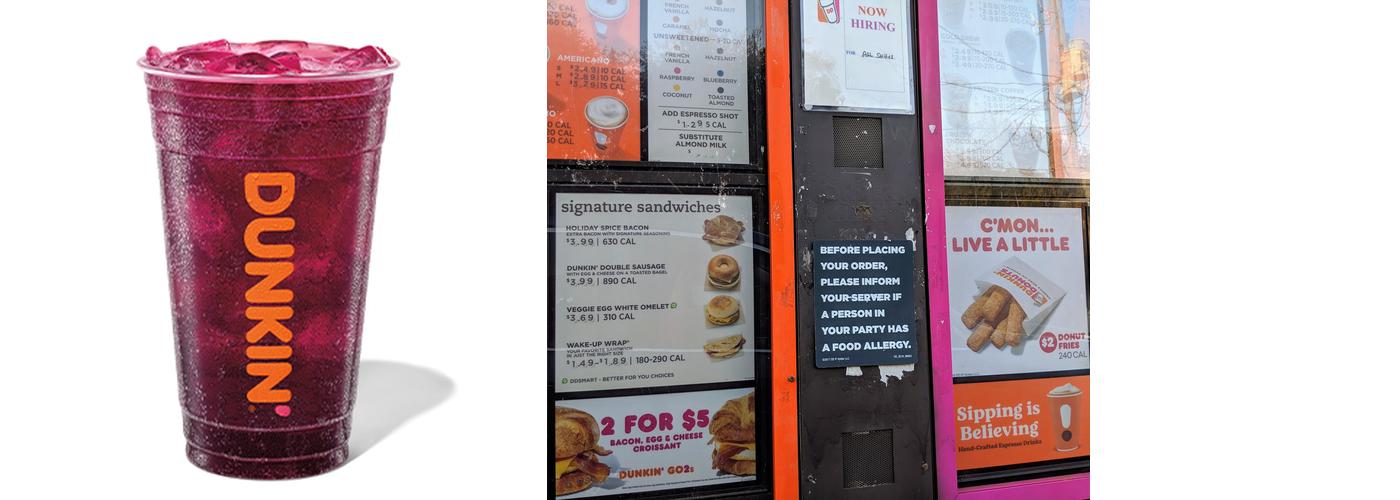 Dunkin' Menu