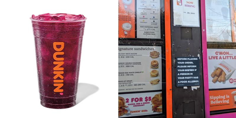 Dunkin' Menu