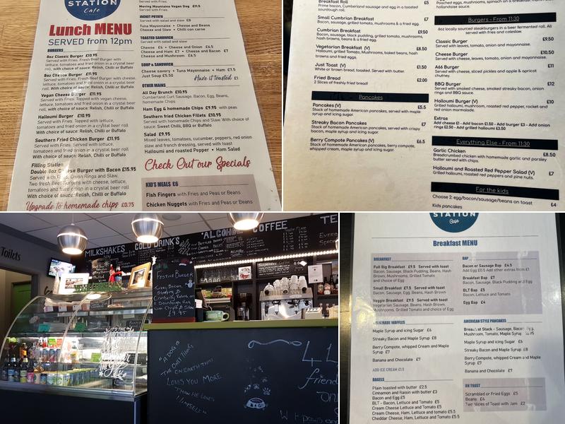 The Filling Station Cafe Menu