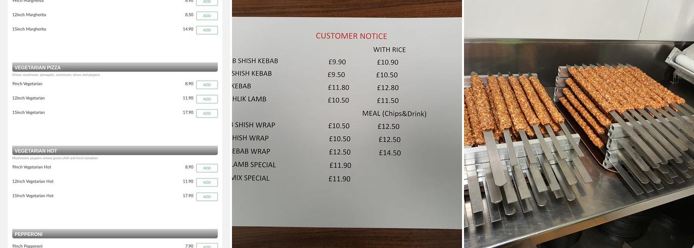 Marmaris Takeaway Menu