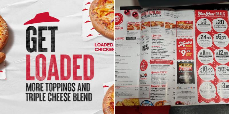 Pizza Hut Delivery Menu