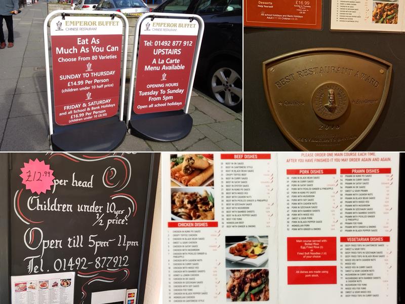 Emperor Chinese Restaurant Menu