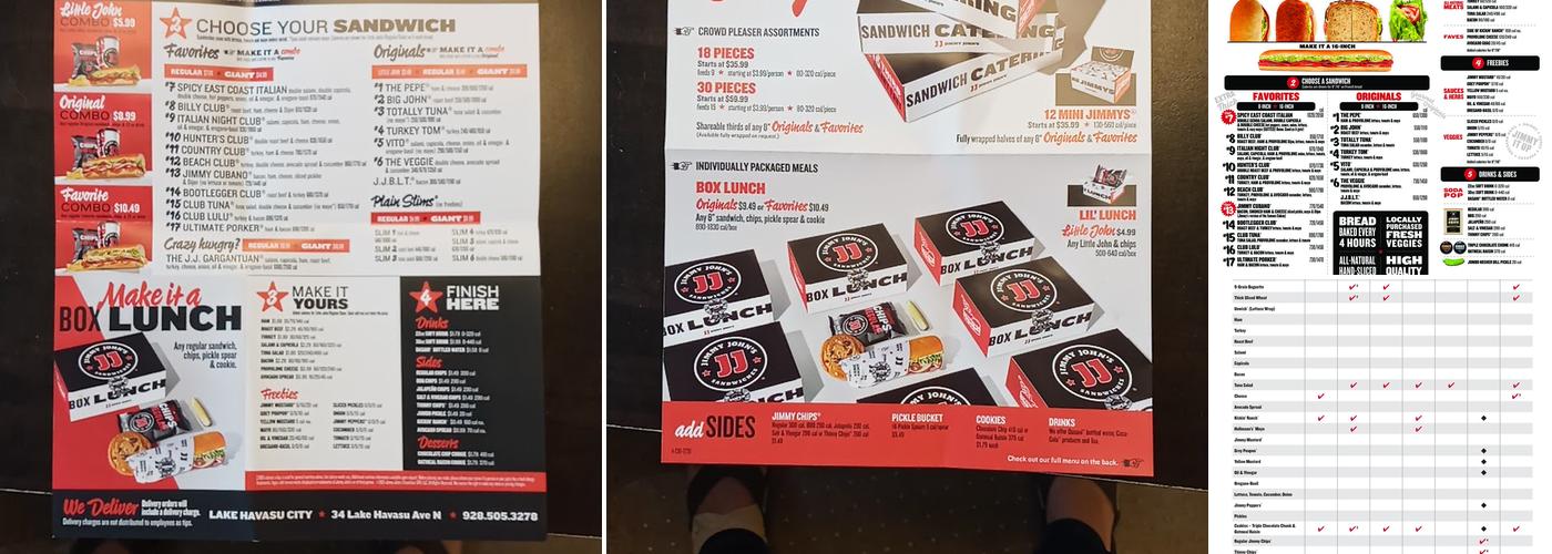 Jimmy John's Menu