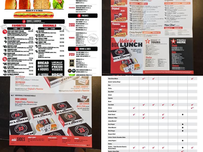 Jimmy John's Menu