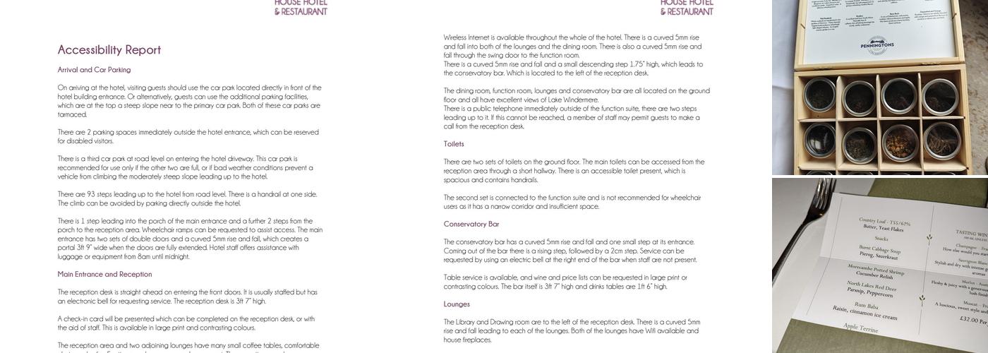 Merewood Country House Hotel Menu