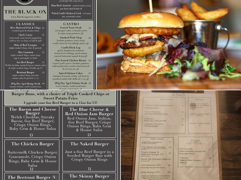 The Black Ox Menu