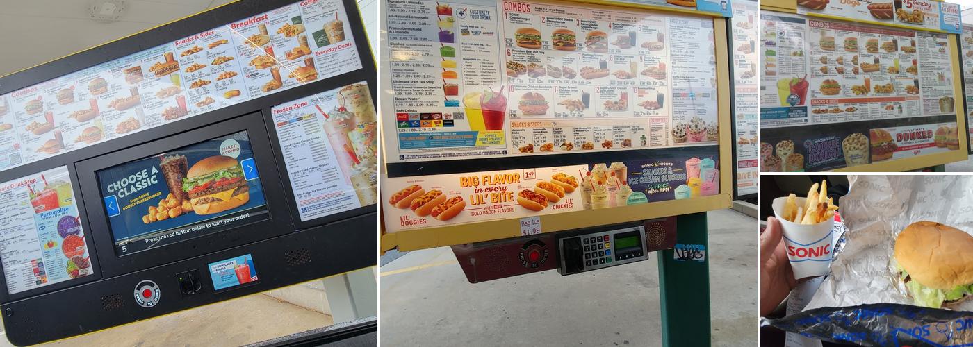Sonic Drive-In Menu