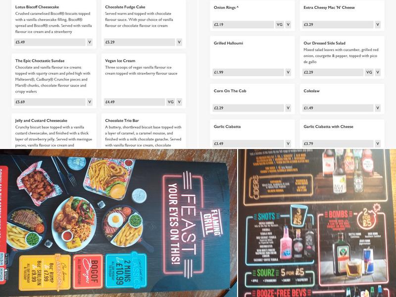Greyfisher Menu