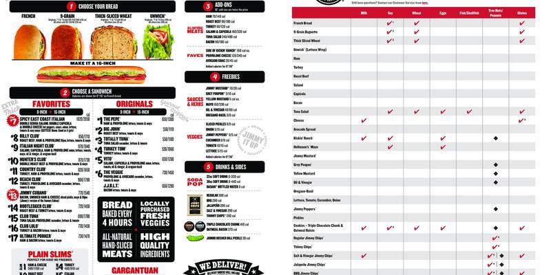 Jimmy John's Menu