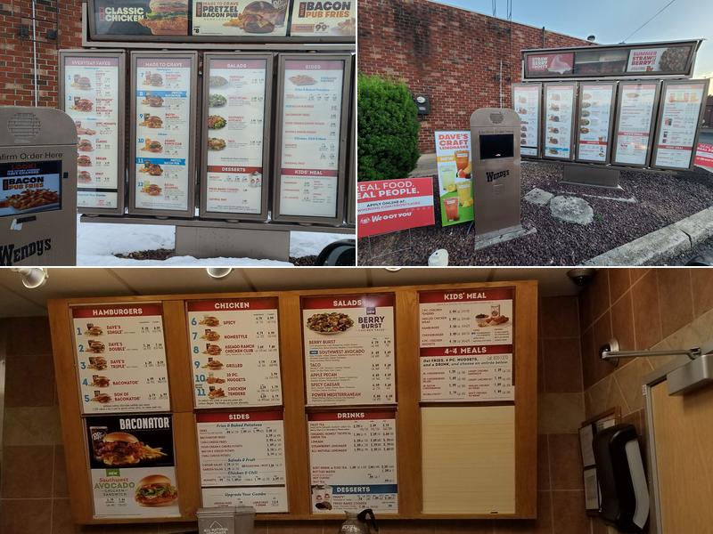 Wendy's Menu