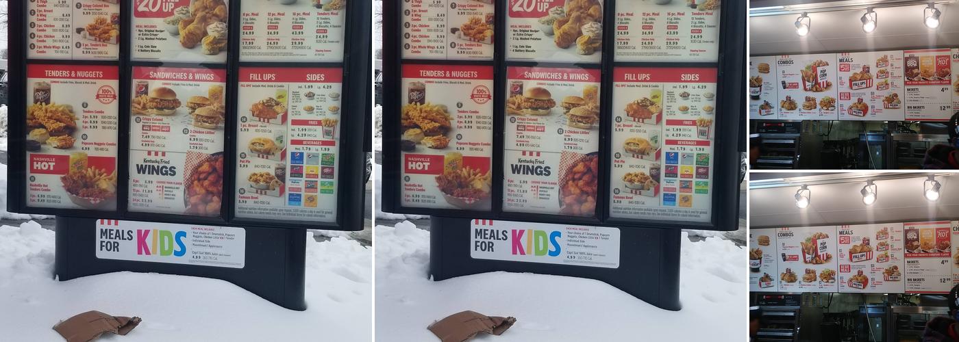 KFC Menu