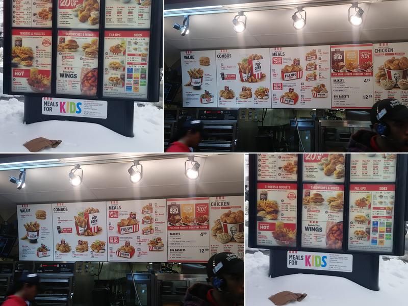KFC Menu