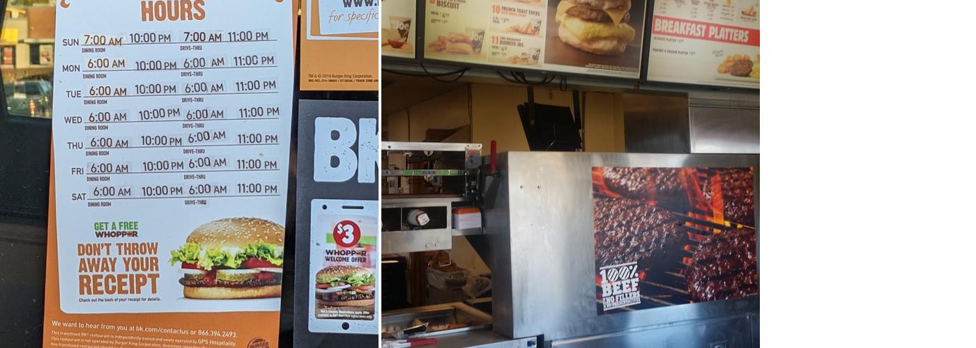 Burger King Menu