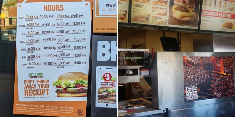 Burger King Menu